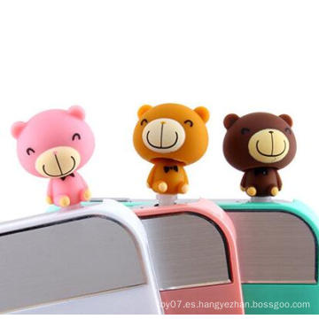 Mini oso de peluche plug anti polvo para accesorios de teléfono celular